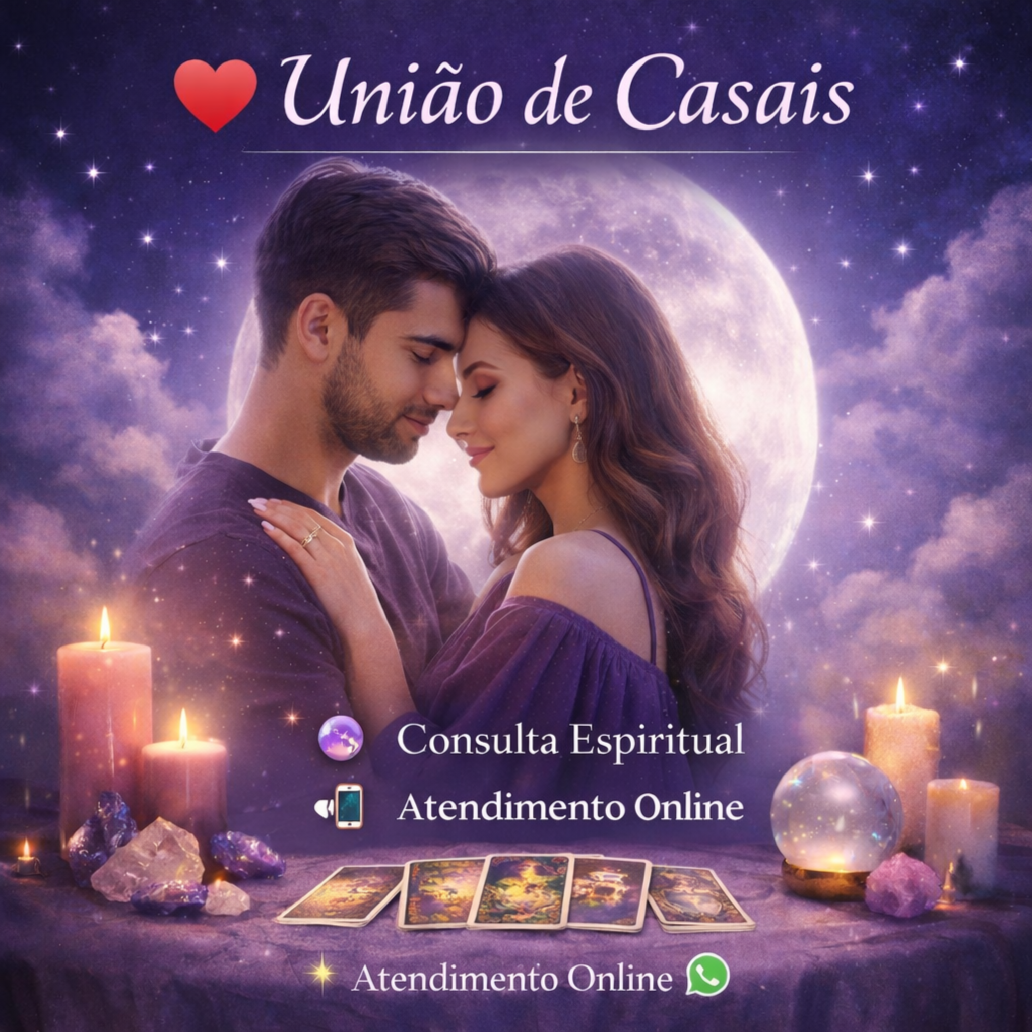 Imagem de união de casais com clima espiritual